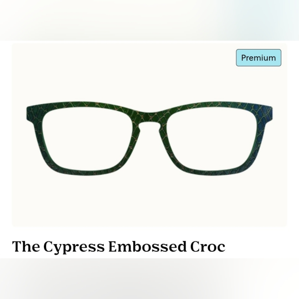 PREIMUM Pair Casper Topper Cypress Embossed Croc